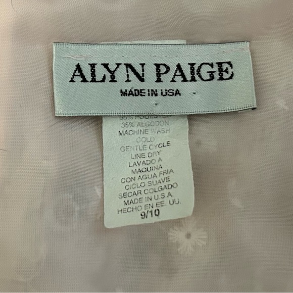 ALYN PAIGE Pink Embroidered Sleeveless Midi Dress, size 9/10 - Picture 5 of 5